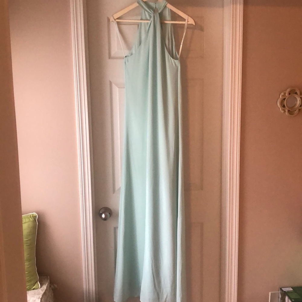 Mint Green Chiffon Maxi Dress